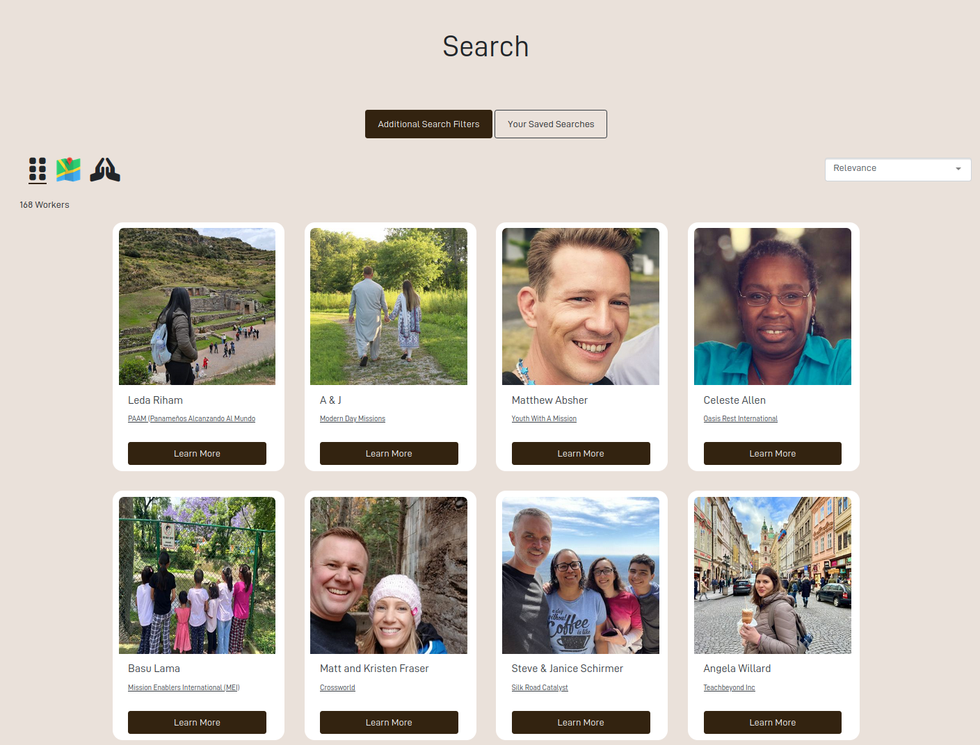 Browse Missionaries