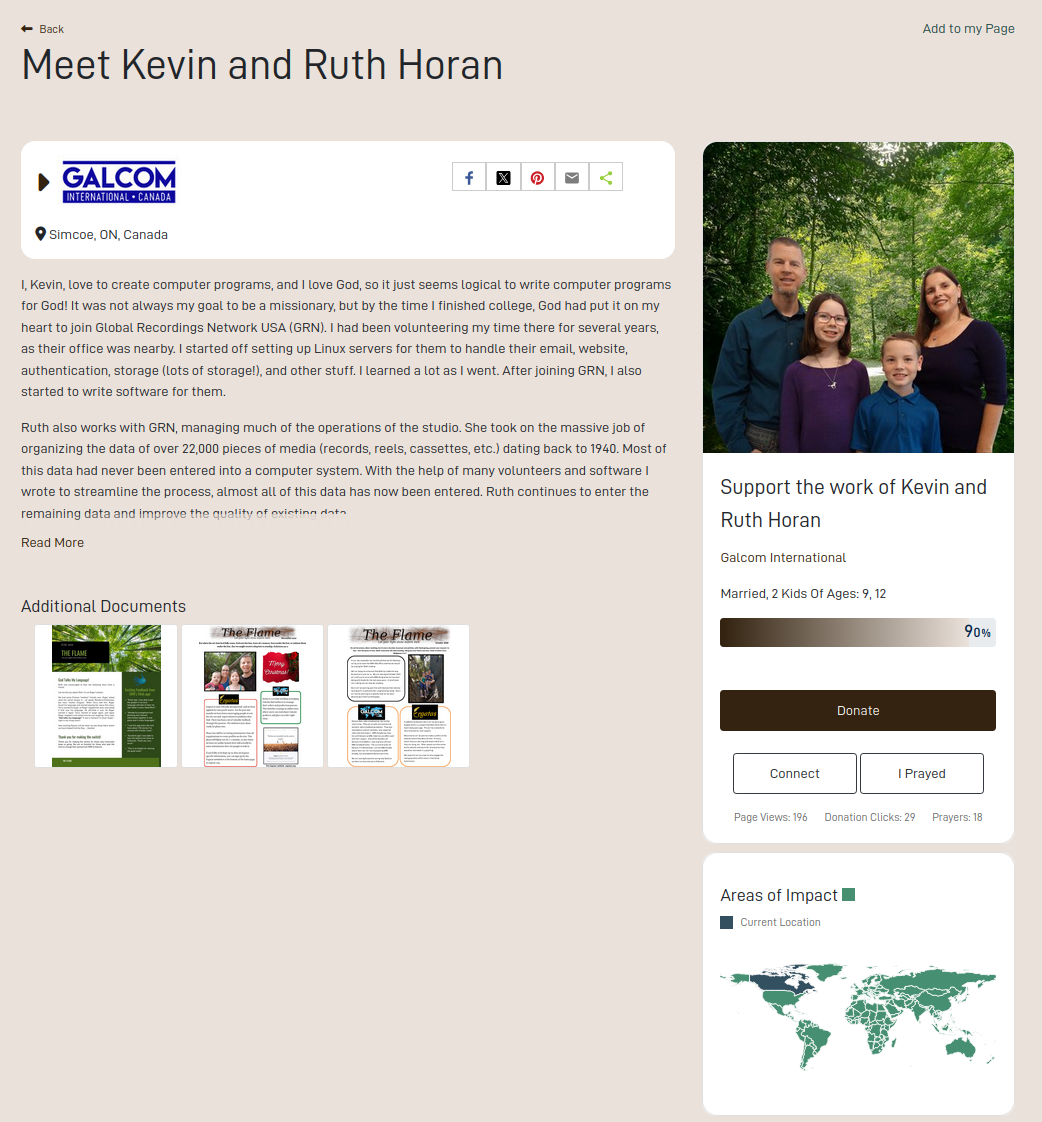 Get to know missionary